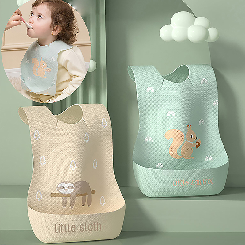 Feeding Baby Food - Babador ajustável à prova d'água do