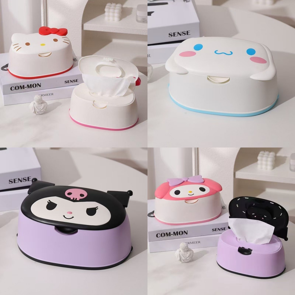 Baby Food Containers Glass - Caixa de Lenços de Mesa Anime
