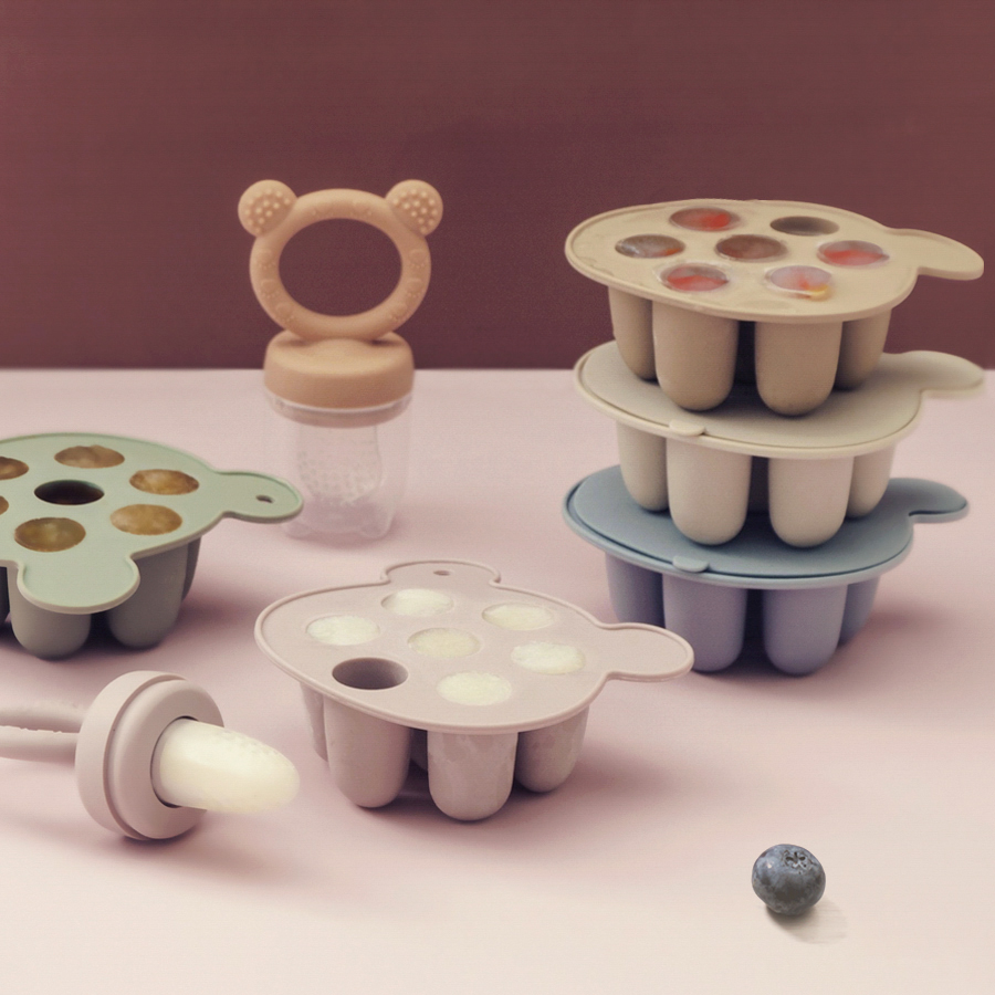 Baby Food Containers Glass - Molde de Silicone para Picolés de