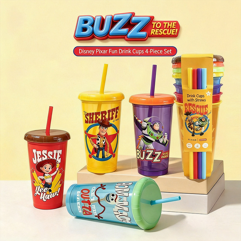 Training Cup Straw - Copos de Plástico Toy Story 5,