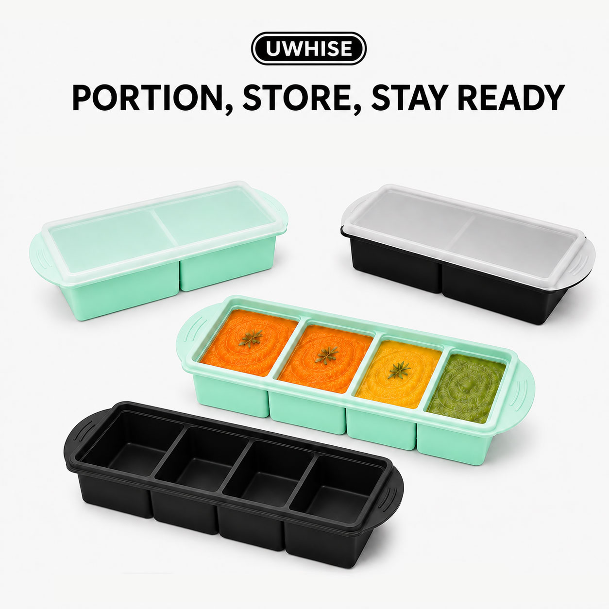 Uwhise Bandeja de Silicone par - Baby Food Prep Containers avaliação e preço
