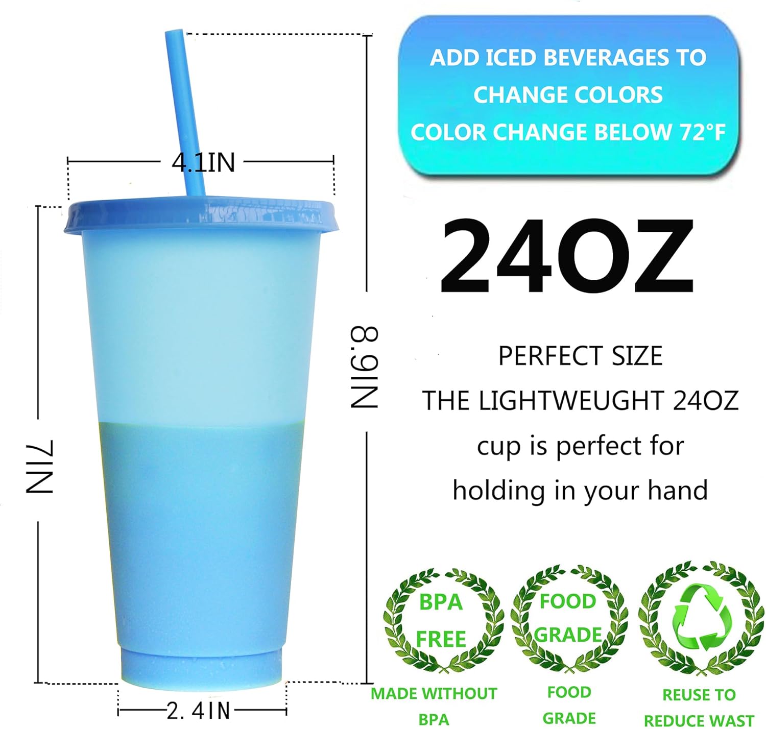 Pacote de 3 copos frios fofos  - Training Cup Straw avaliação e preço