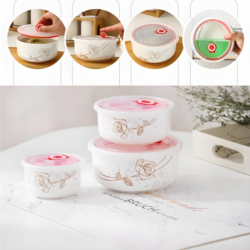 Conjunto de três peças, fino o - Baby Food Thermos avaliação e preço