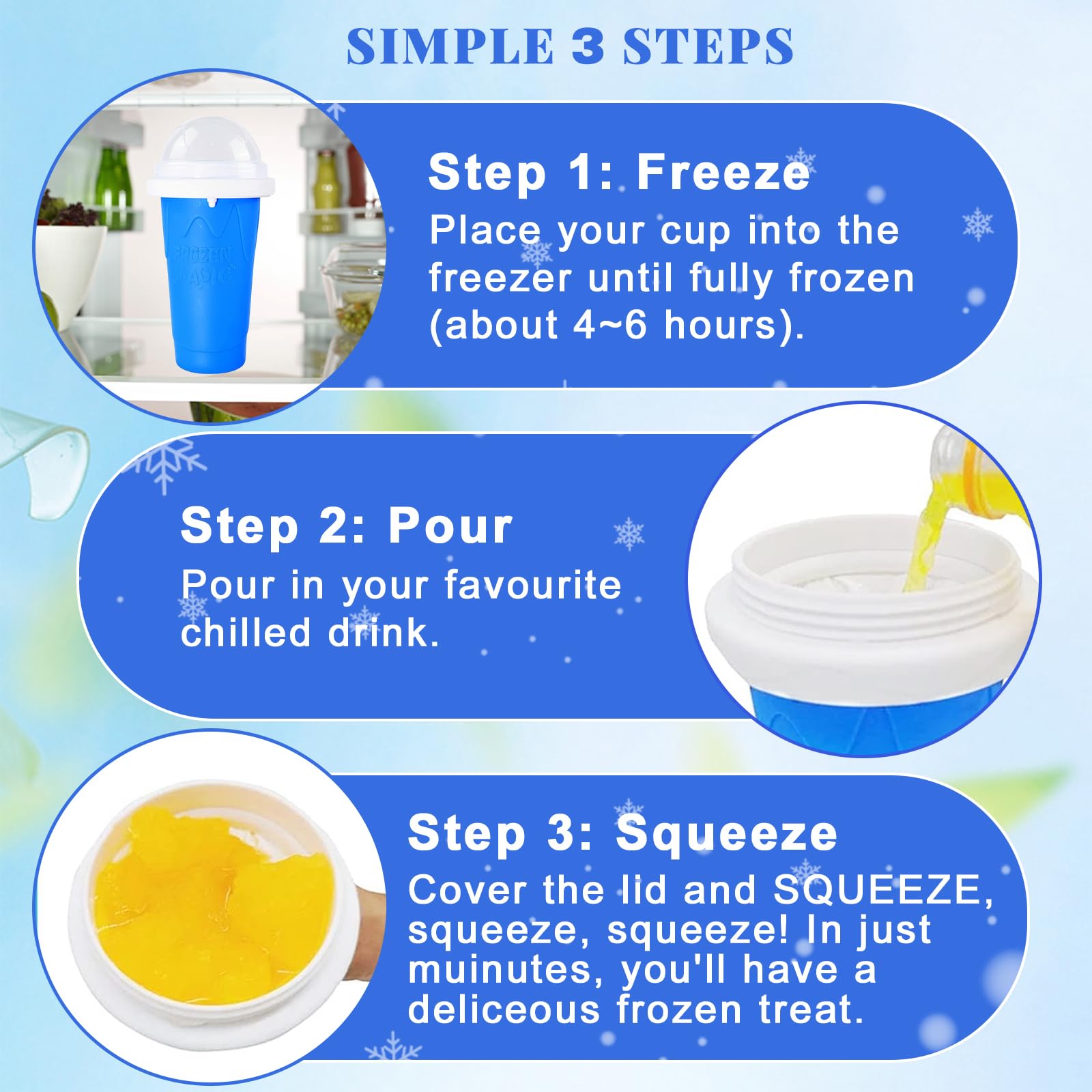Slushie copo diy magia slushy  - Training Cup Straw avaliação e preço