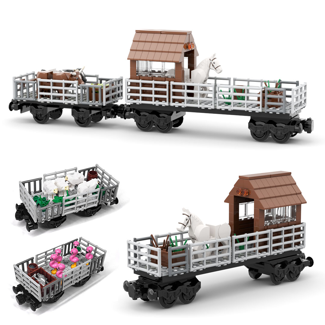 MOC Trem de Transporte de Anim - Lego Set Creator avaliação e preço