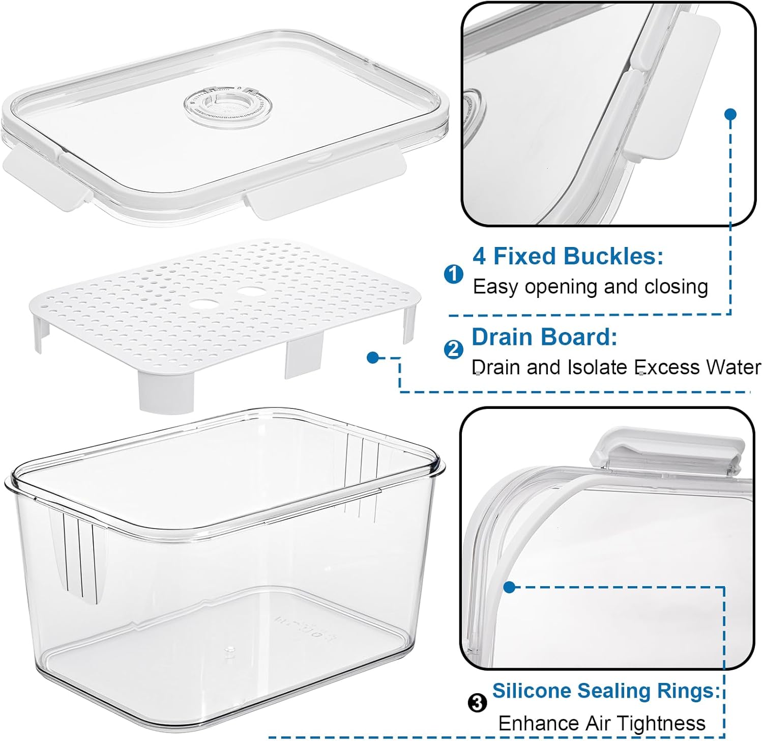 Caixa de pão hermética com tam - Baby Food Containers Glass avaliação e preço