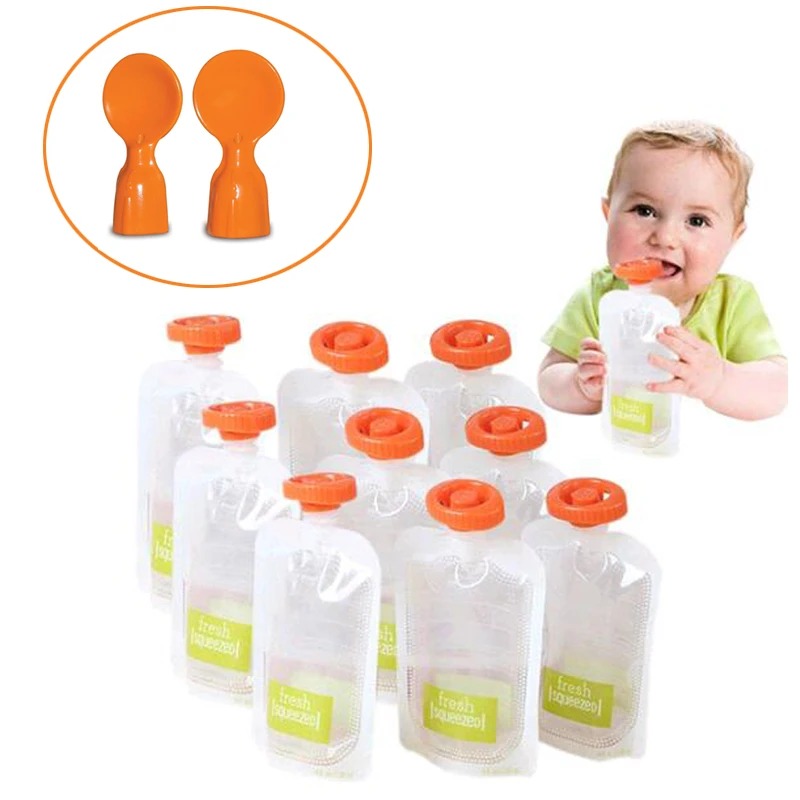 50 unidades de sacos para arma - Baby Puree Pouch avaliação e preço
